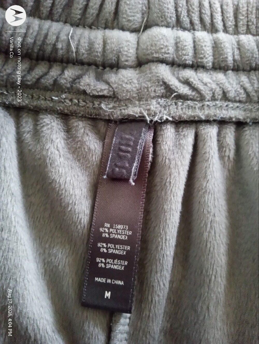 Skims Velour Track Pant Gunmetal Medium - Picture 4 of 9